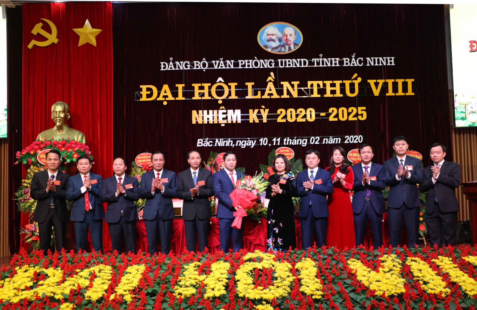 Đại hội lần thứ VIII, nhiệm kỳ 2020-2025 của Đảng bộ Văn phòng UBND tỉnh Bắc Ninh, tháng 2/2020. Ảnh: baotintuc.vn.